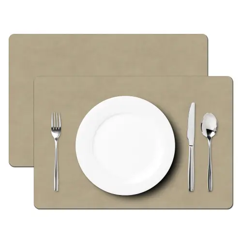 Zandkleur - Korrelige structuur - Beton Placemat vinyl groot 368 -zzsfeer2_Kitchenyeah-website