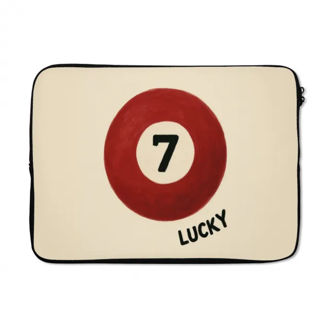 Laptophoes Cirkel - Zeven - Lucky - Rood