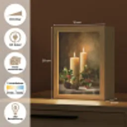 Kaarslicht - Kerst - Veelkleurig Light Box met kabel (Tafellamp) klein -USP_websiteoverzichtDE