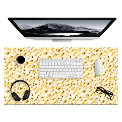Olie - Verf - Texturen - Beige Muismat XXL klein 681 -3d
