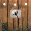 Katoenbol - Minimalistisch - Wit tuinposter los doek klein -sfeer1