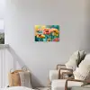 Bloemen in zomerse pracht Tuinposter op houten frame 2 cm dik klein -sfeer1