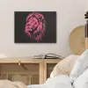 Leeuw - Zwart - Roze - Neon PET vilt klein -sfeer3