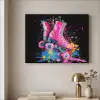 Graffiti - Sport - Rolschaatsen - Skating Textielframe - compleet frame klein -sfeer2