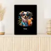Hond in tropische sferen canvas 2cm klein -sfeer5