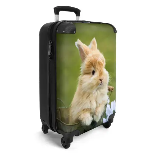 Konijn in bloempot NBS - Handbagage koffer - Unisex middel -productfoto_3d