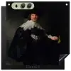 Het huwelijksportret van Marten Soolmans - Rembrandt van Rijn Inductie beschemer met haakjes middel -3d
