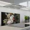 Stilleven met bloemen - Schilderij van Eelke Jelles Eelkema keuken achterwand spatscherm middel -3d_schuin