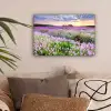 Lavendel - Bloemen - Zonsondergang - Paars - Weide canvas 2cm klein -sfeer1