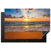 Strand - Zonsondergang - Zee - Wolken - Horizon Inductie beschermer vinyl 3mm klein -3d