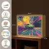 Sportauto - Groen - Verfstrepen - Kleuren Light Box met batterij (Wandlamp kind) middel -USP_websiteoverzichtNL
