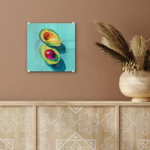 Avocado - Groen - Pit - Schaduw plexiglas 5mm klein -sfeer5
