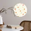 Zee - Dieren - Schelpen - Sinaasappel Wandcirkel behangsticker klein 186 -sfeer3