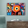 Abstract - Gezicht - Kleurrijk canvas 2cm klein -sfeer4