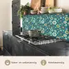 Retro - Bloemen - Patronen - Blauw keuken achterwand 2 middel 871 -usp_NL