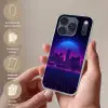 Skyline - Zon - Neon - Rasterpatroon Telefoonhoesje iPhone 17 Pro klein -sfeer3_NL
