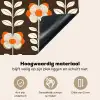 Bloemen - Retro - Bruin Inductie beschemer met haakjes klein 777 -ky-onderkant-nl