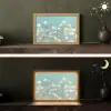 Stengels - Bloemen - Lucht - Wit Light Box met kabel (Tafellamp) klein -sfeer3