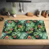 Bladeren - Bloemen - Jungle - Tropisch Inductie beschermer vinyl 3mm groot -sfeer5