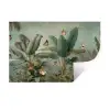 Tropisch bladerdek - Vlinders - groen - Bruin Muursticker klein -3d