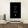 Quotes - Spreuken - Pluk het geluk aluminium wit klein -sfeer1