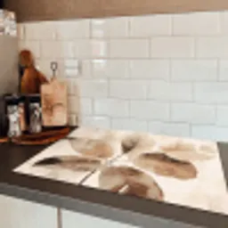 Sepia Bladstilleven Inductie beschermer vinyl 3mm klein -sfeer3