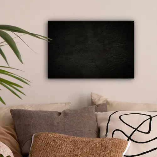 Beton print - Industrieel - Zwart canvas 2cm klein -sfeer1