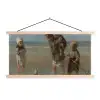 Kinderen der zee - Schilderij van Jozef Israëls textielposter latten blank klein -3d