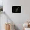 Krokodil - Groen - Tijgerachtig - Strepen tuinposter los doek klein -sfeer8