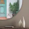 Deur - Patronen - Planten Akoestische PET Vilt - Rond klein -sfeer5_closeup