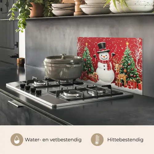 Feestvreugde - Winterbos - Kleurrijk keuken achterwand spatscherm klein -usp_NL