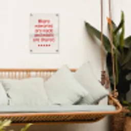 Quote - Sterren - Rood - Memories tuinposter los doek klein -sfeer7