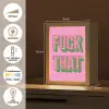 Tekst - Bold - Roze Light Box met kabel (Tafellamp) klein -USP_NL