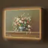 Vaas - Pastel - Kleuren - Bloemen Light Box met batterij (Wandlamp) middel -z3d_website