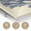 Blauw koraal - Vertakkingen - Beige plexiglas 5mm klein -sfeer2