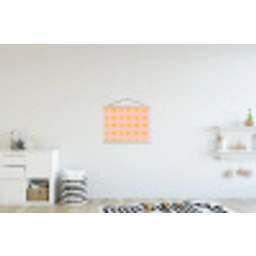 Katten - Patroon - Roze textielposter latten blank klein 122 -kinderkamer