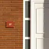 Roestbruin - Traditioneel Naambord Rechthoek middel -sfeer3-rechthoek-S