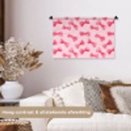 Strikken - Aquarel - Roze Wandkleed katoen klein 269 -sfeer1