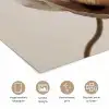 Bloem - Beige - Crème poster papier klein -closeup_NL