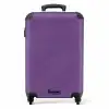 Lederen look lila paars NBS - Handbagage koffer - Volwassenen Unisex middel -productfoto_recht