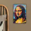 Graffiti - Mona Lisa - Streetart - Da Vinci canvas 2cm klein -sfeer3