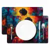 Wijn - Vrouw - Sfeervol - Kleurrijk Placemat vinyl groot -zzsfeer2_Kitchenyeah-website