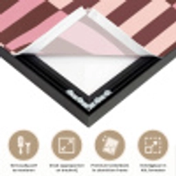 Roze - Rood - Blokjes Textielframe zwart klein 947 -USP_feed_closeupNL