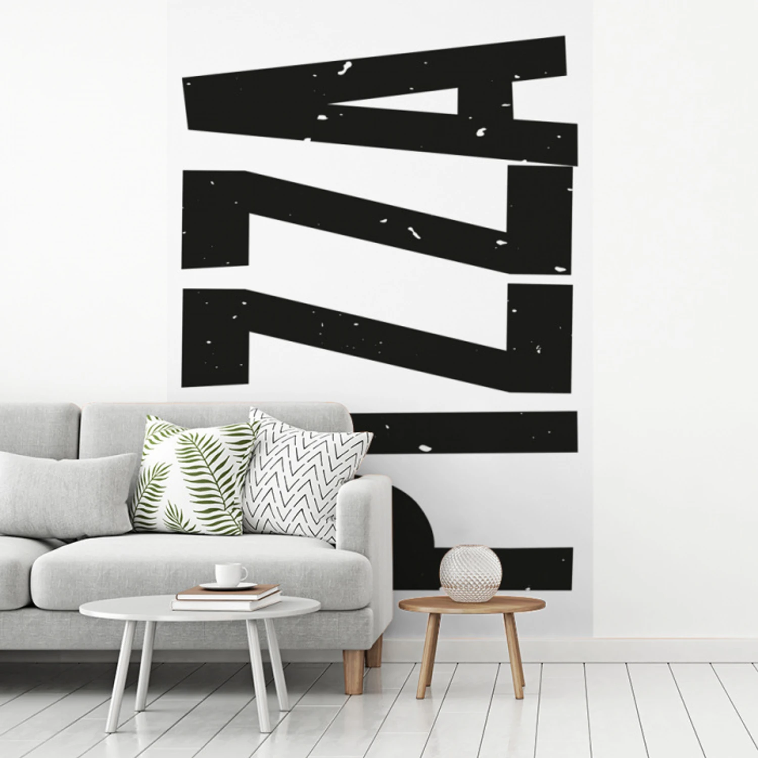 Pizza - Japandi - Decoratie - Vintage fotobehang vinyl groot -woonkamer