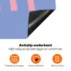 Pretty - Roze - Blauw - Golvend Inductie beschermer vinyl 3mm klein -zzzzzzz-td-onderkant
