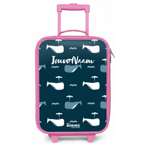 Walvisweelde Kinderkoffer - Roze klein -zz3dotto