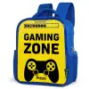 Zwart-geel met gaming zone Kinderrugzak - Blauw middel -schuin