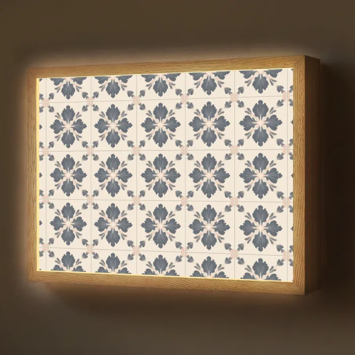 Bladvorm - Klassiek - Kleurrijk Light Box met batterij (Wandlamp) middel 907 -z3d_website