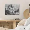 Krijger - Draak - Grijs PET vilt klein -sfeer3