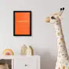 If not now then when - Oranje - Geel - Levendig fotolijst zwart zonder passe partout klein -usfeer4_kinderkamer